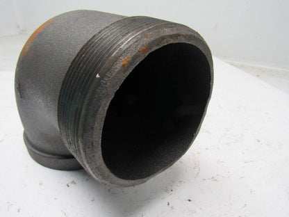Grainger International 2WU29A 4" Black Steel Street Elbow 90°