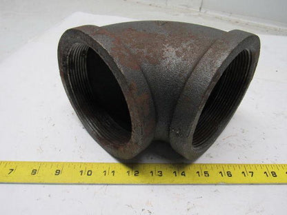 Grainger International 2WJ99A 4" Black Pipe Steel 90° Elbow