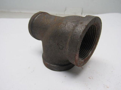 Anvil International 1-1/4" X 1-1/4"X 1" Reducing Tee Black Pipe Lot OF 4