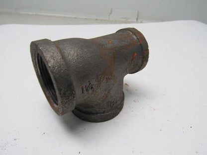 Anvil International 1-1/4" X 1-1/4"X 1" Reducing Tee Black Pipe Lot OF 4