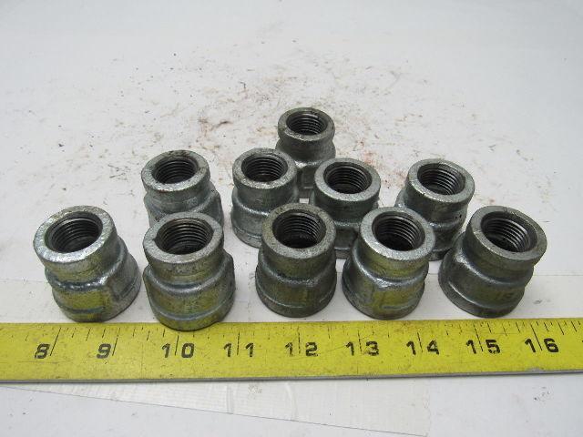 Siam Fitting (SA) 3/4"-1/4" Galvanized Pipe Bell Reducer Lot Of 10