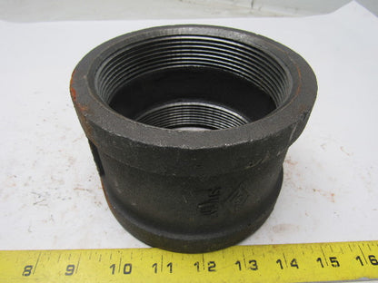 Grainger International 2WU61A 4" NPT Black Pipe Iron Coupling