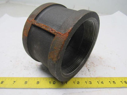 Grainger International 2WU61A 4" NPT Black Pipe Iron Coupling