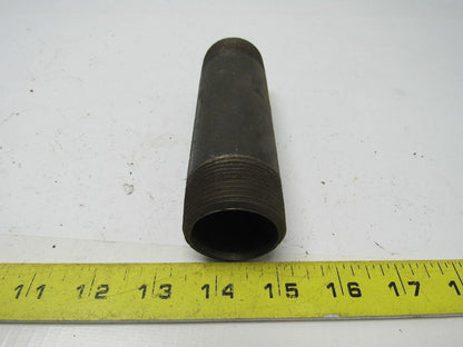 1-1/4" X  5-1/2" Black Pipe Nipple Lot of 12