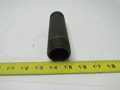 1-1/4" X  5-1/2" Black Pipe Nipple Lot of 12