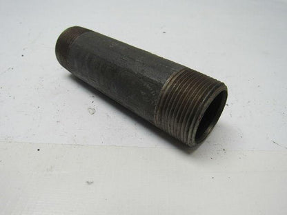 1-1/4" X  5-1/2" Black Pipe Nipple Lot of 12