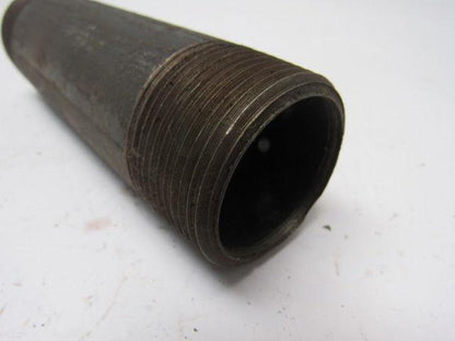 1-1/4" X  5-1/2" Black Pipe Nipple Lot of 12