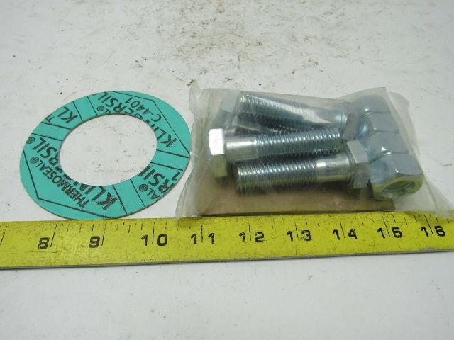 NAPAC/ United Brand FBZ03 Flange  Pack 2" Bolt And Nut Pack Gasket Lot Of 6