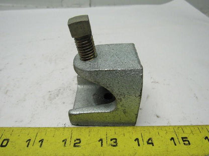2 Hole 3/8"-16 Beam Clamp 7/8" Opening 1/2"-13 Clamp Bolt Lot Of 4