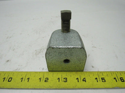 2 Hole 3/8"-16 Beam Clamp 7/8" Opening 1/2"-13 Clamp Bolt Lot Of 4