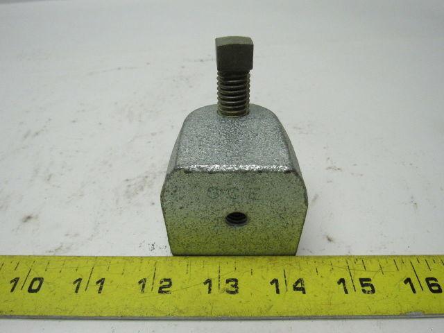 2 Hole 3/8"-16 Beam Clamp 7/8" Opening 1/2"-13 Clamp Bolt Lot Of 4