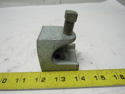2 Hole 3/8"-16 Beam Clamp 7/8" Opening 1/2"-13 Clamp Bolt Lot Of 4