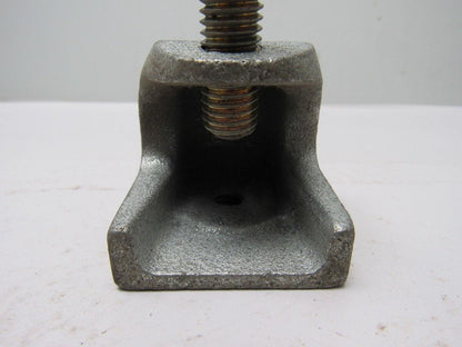 2 Hole 3/8"-16 Beam Clamp 7/8" Opening 1/2"-13 Clamp Bolt Lot Of 4