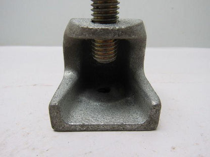2 Hole 3/8"-16 Beam Clamp 7/8" Opening 1/2"-13 Clamp Bolt Lot Of 4