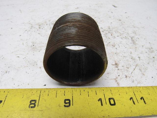 1-1/2" NPT x 1-3/4" Long Schedule 40 Black Steel Nipple Lot of 28