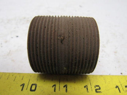 1-1/2" NPT x 1-3/4" Long Schedule 40 Black Steel Nipple Lot of 28
