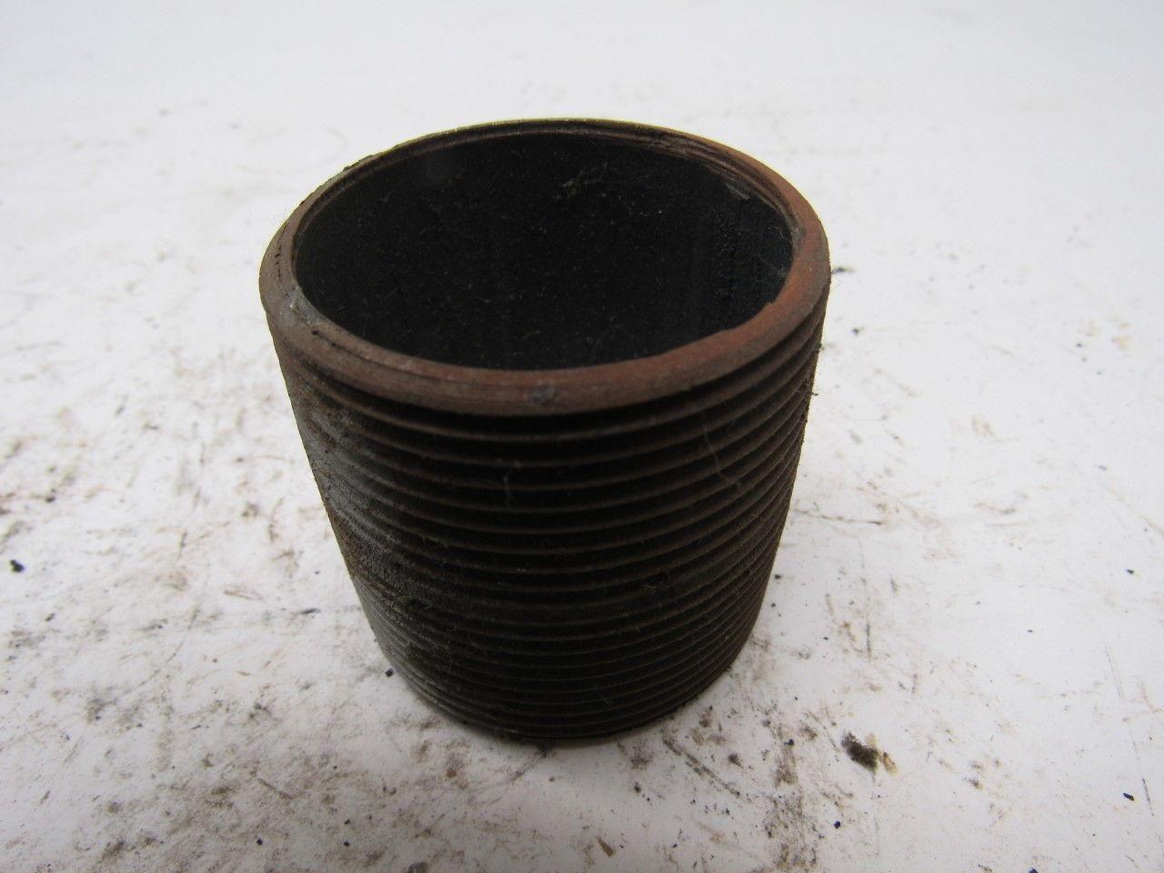 1-1/2" NPT x 1-3/4" Long Schedule 40 Black Steel Nipple Lot of 28