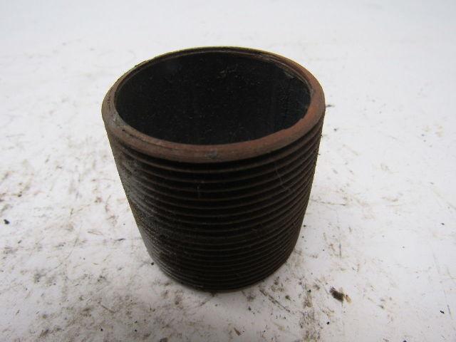1-1/2" NPT x 1-3/4" Long Schedule 40 Black Steel Nipple Lot of 28