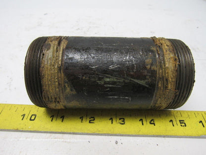 2" NPT x 4-1/2" Schedule 40 Black Steel Nipple Lot of 24