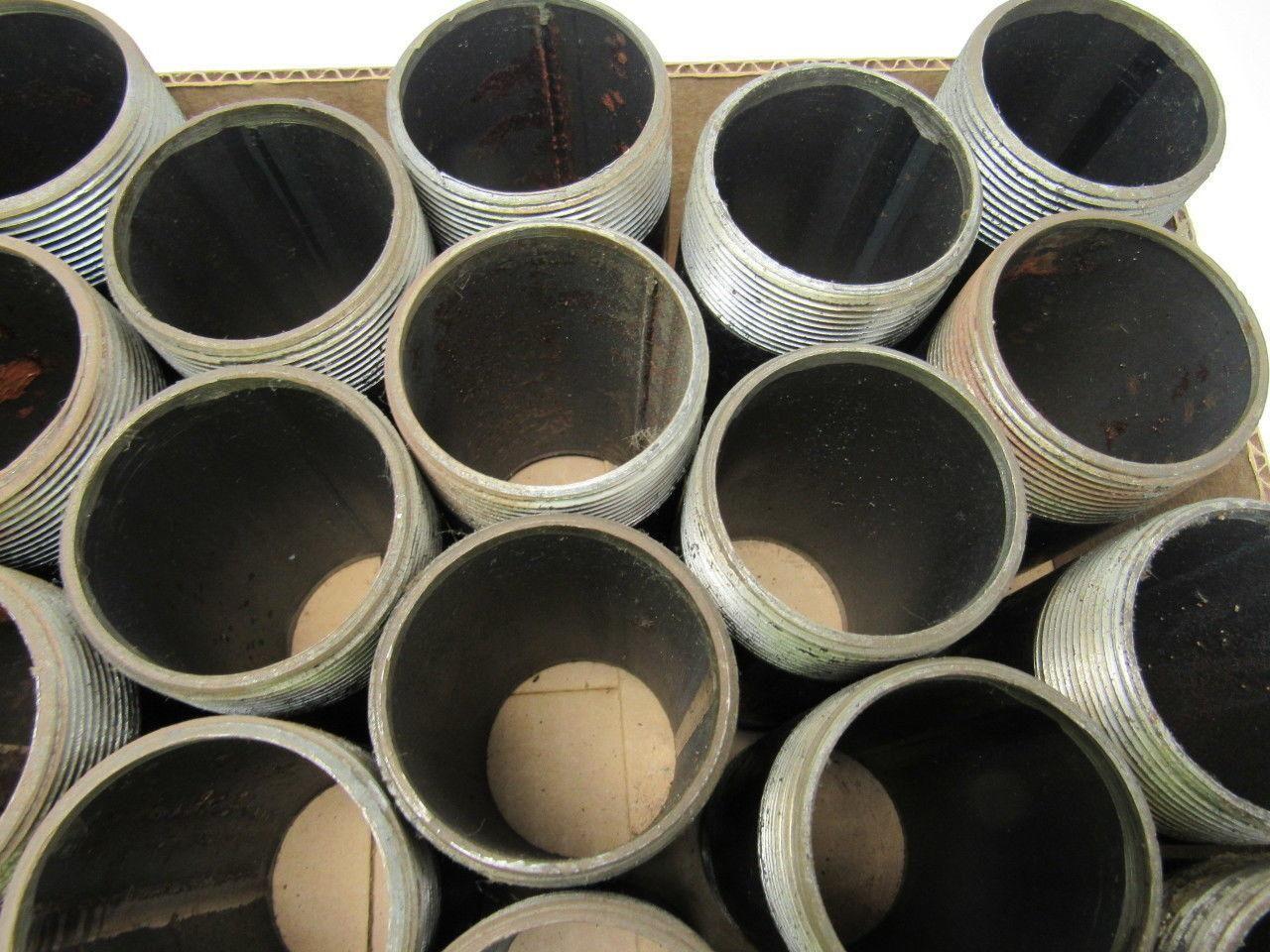 2" NPT x 4-1/2" Schedule 40 Black Steel Nipple Lot of 24