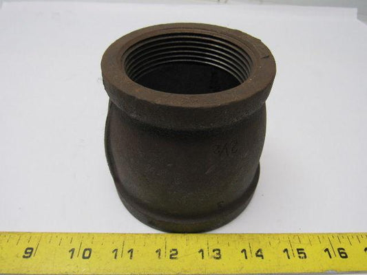 3" x 2-1/2" Threaded Reducing Coupling Low-Pressure Black Iron Pipe Fitting USA