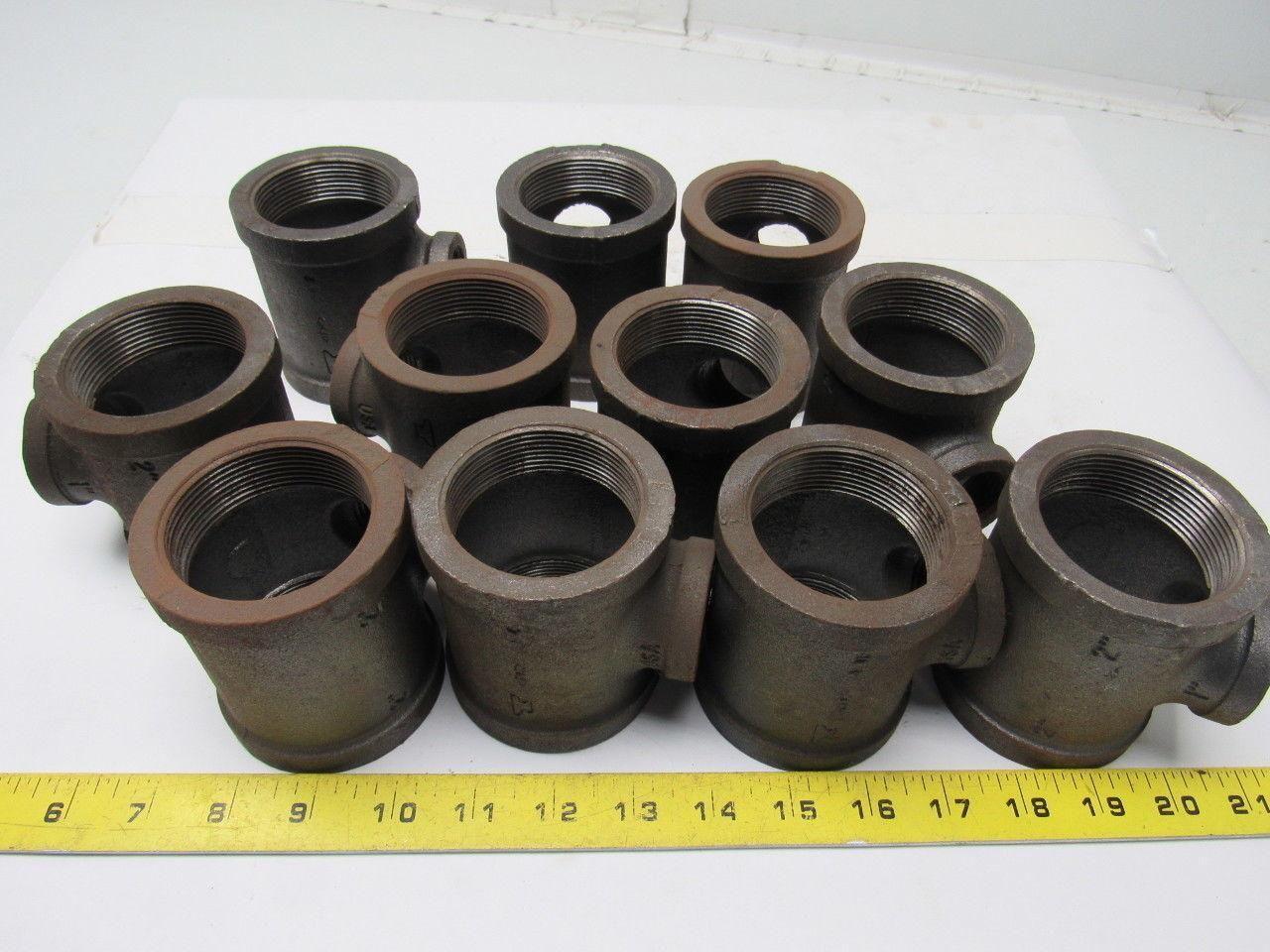 Anvil Reducing Tee Fitting 2" x 2" x 1" Lot of 11