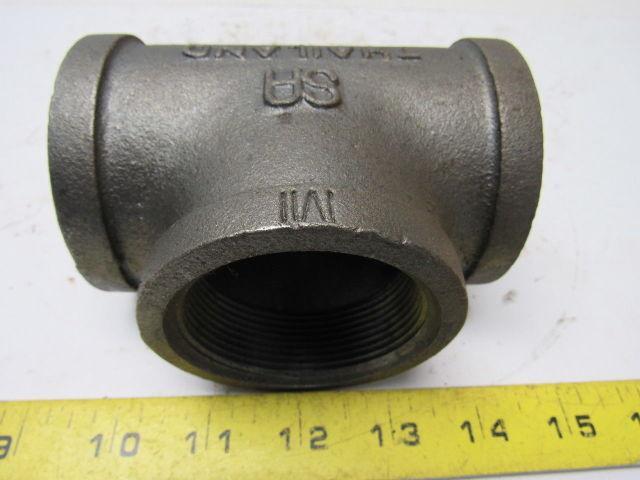 2" Malleable Iron Tee Fitting lot of 23