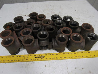 2" Malleable Iron Tee Fitting lot of 23