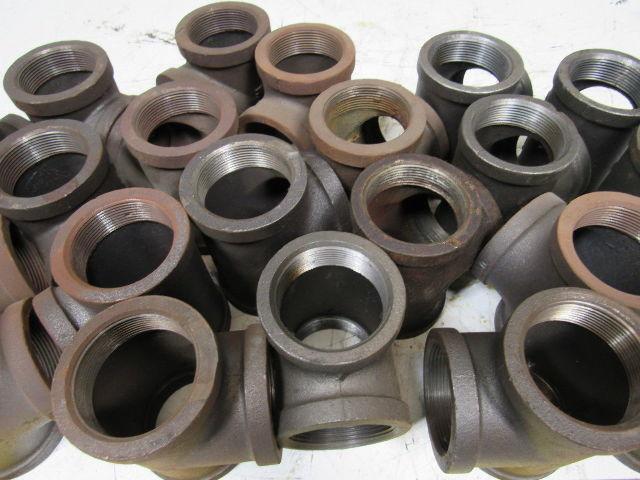 2" Malleable Iron Tee Fitting lot of 23