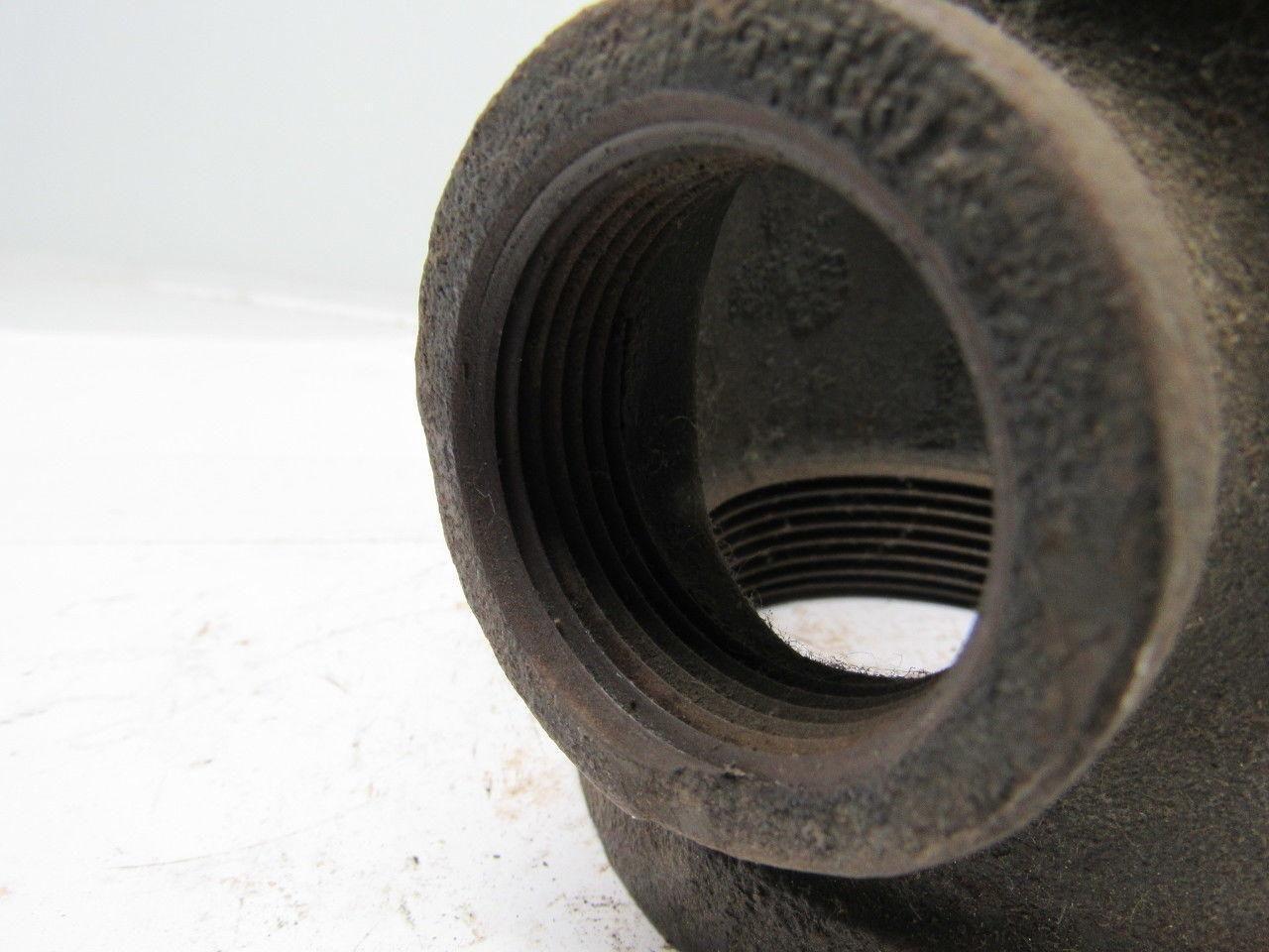 3" x 1-1/4" Malleable Iron Reducing Tee