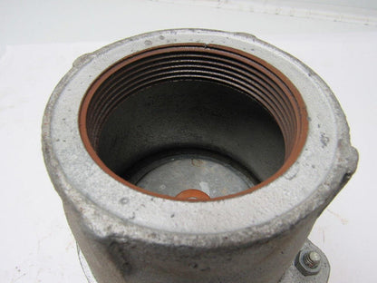 Cast Iron Roof Drain w/ Interior Valve 3" Threaded Base