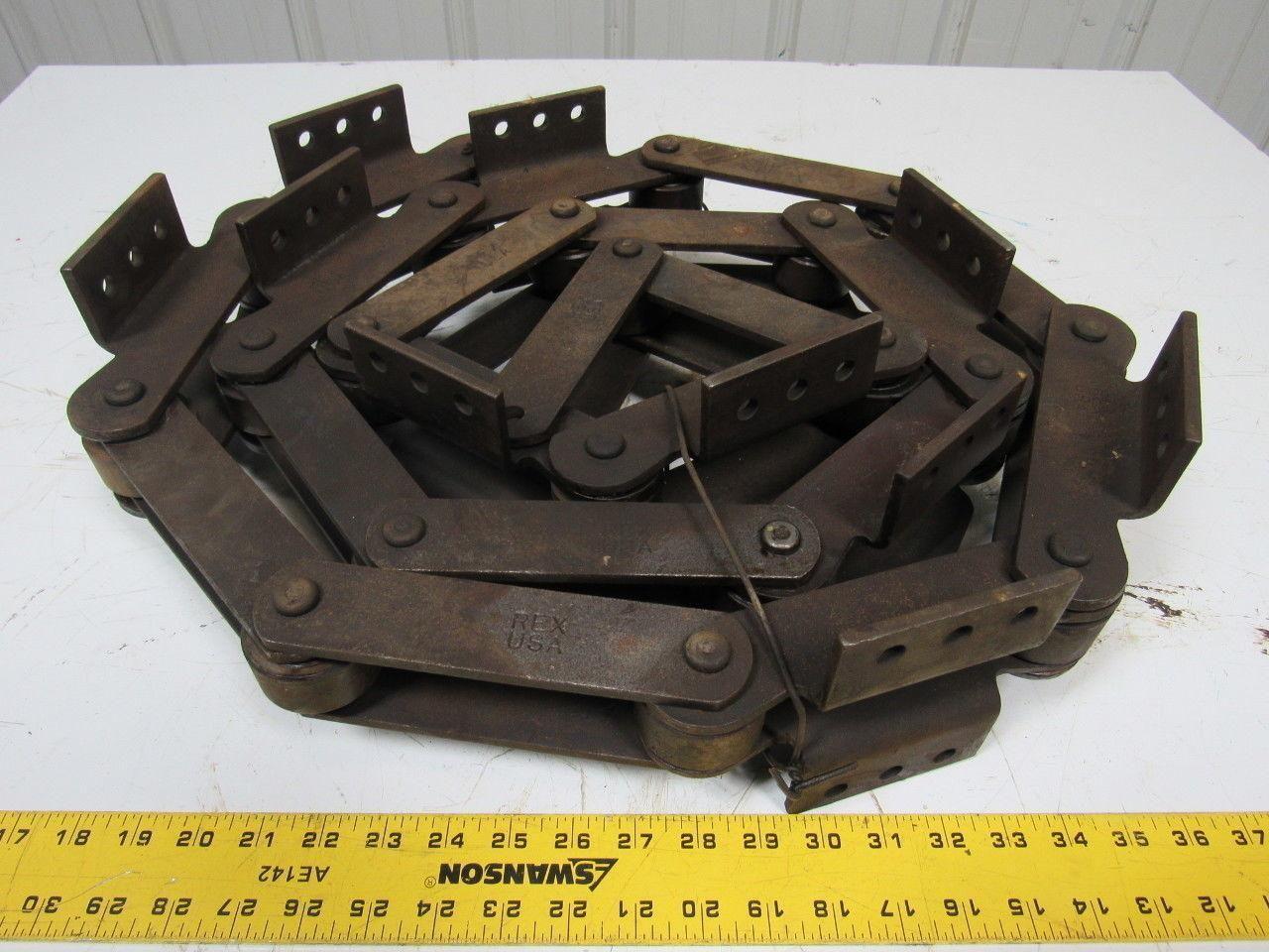 REXNORD 6" Pitch Slat Conveyor Chain Max Cotter Width 2.6"