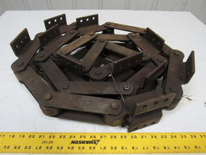 REXNORD 6" Pitch Slat Conveyor Chain Max Cotter Width 2.6"
