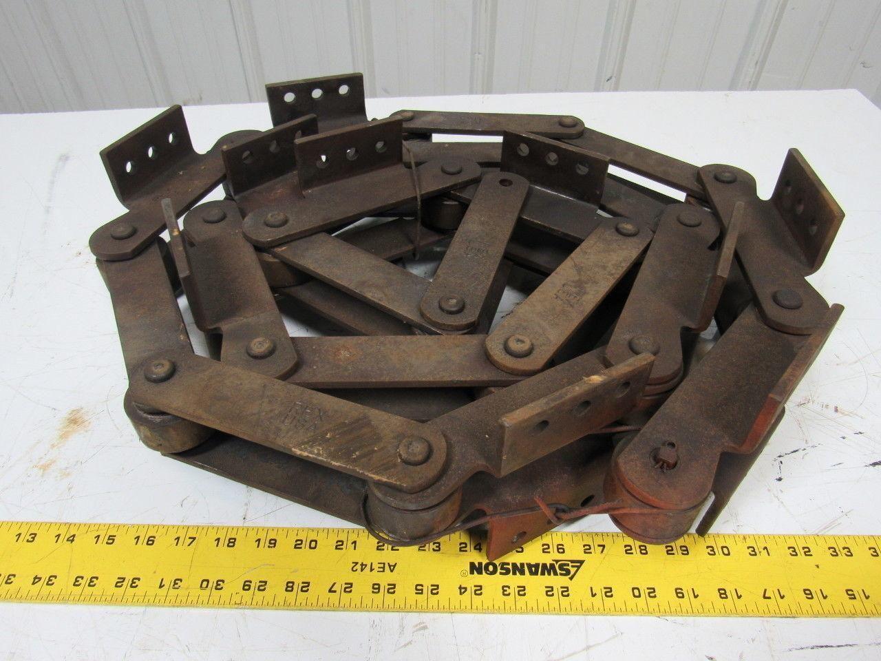 REXNORD 6" Pitch Slat Conveyor Chain Max Cotter Width 2.6"