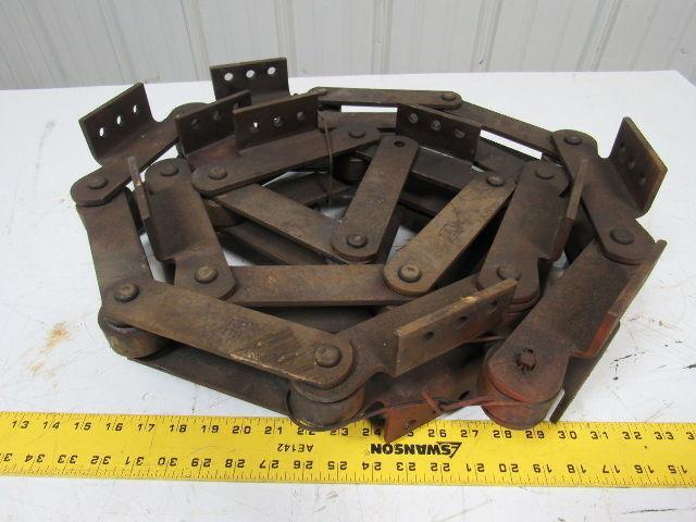 REXNORD 6" Pitch Slat Conveyor Chain Max Cotter Width 2.6"