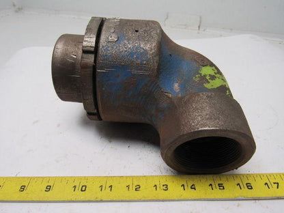 2" Malleable Iron 90 Degree Female Type Union