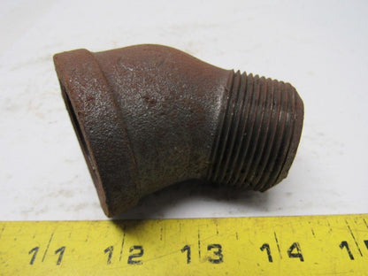 1-1/2" Black Malleable 45 Degree Street Elbow Lot Of 25