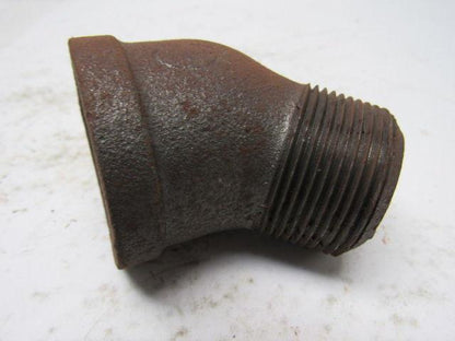 1-1/2" Black Malleable 45 Degree Street Elbow Lot Of 25