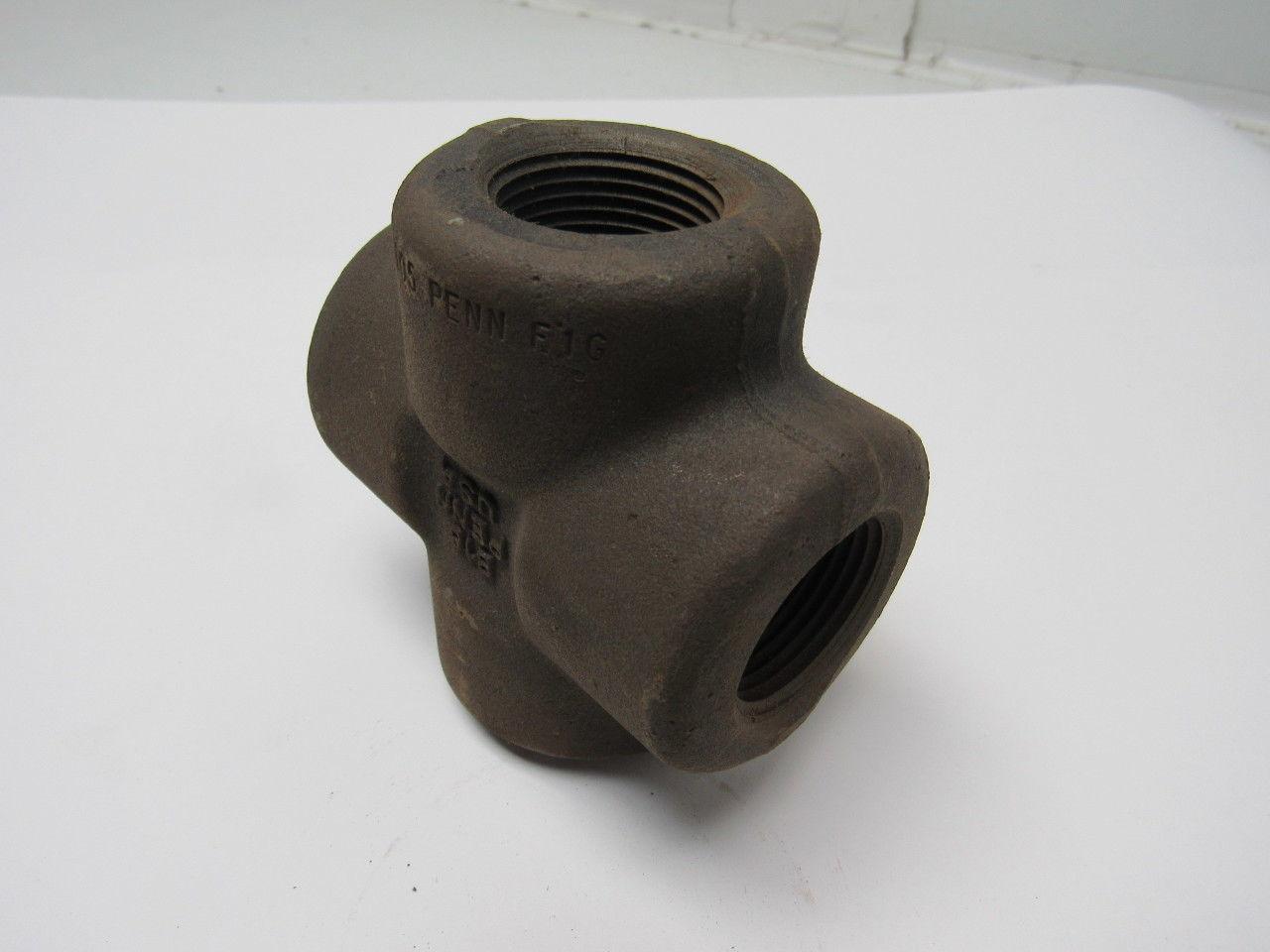 Penn B16 F1G 1" 3M SA/A105 Forged Cross Fitting Wall Thickness .550"