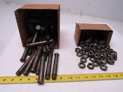 Roller Bearing Axle Bolt 5/8" Dia. 4-1/8"OAL. 5/8-11 Threads W/Nuts Lot of 60