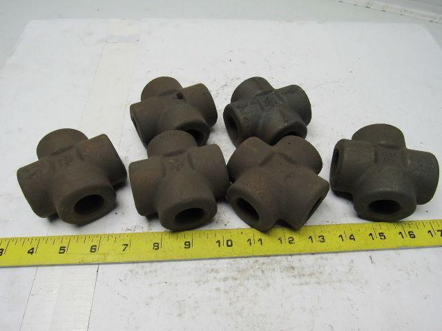 Penn B16 E6J 3/4" 3M SA/A105 Malleable Iron Cross Fitting  .455" Thick Wall
