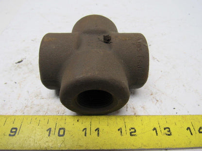 Penn B16 E6J 3/4" 3M SA/A105 Malleable Iron Cross Fitting  .455" Thick Wall