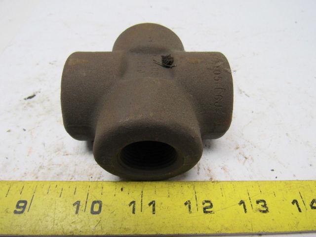 Penn B16 E6J 3/4" 3M SA/A105 Malleable Iron Cross Fitting  .455" Thick Wall