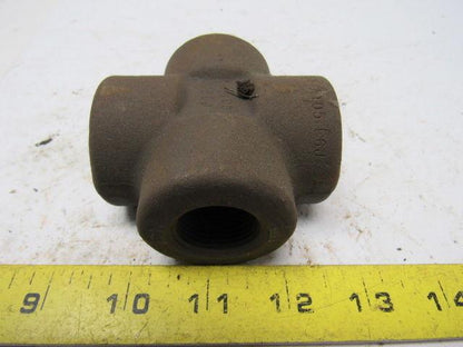 Penn B16 E6J 3/4" 3M SA/A105 Malleable Iron Cross Fitting  .455" Thick Wall