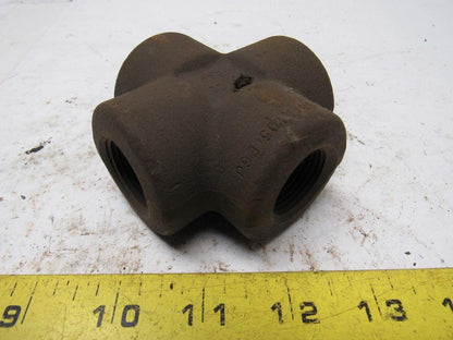 Penn B16 E6J 3/4" 3M SA/A105 Malleable Iron Cross Fitting  .455" Thick Wall
