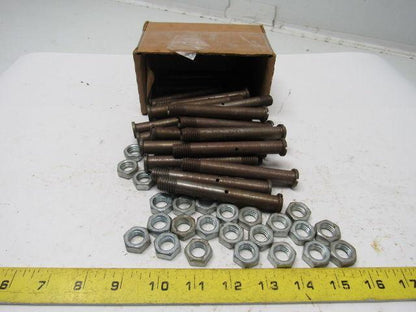 Roller/Bearing Axle Bolt 1/2"Dia. X 4-1/8" W/ Nuts Lot of 29