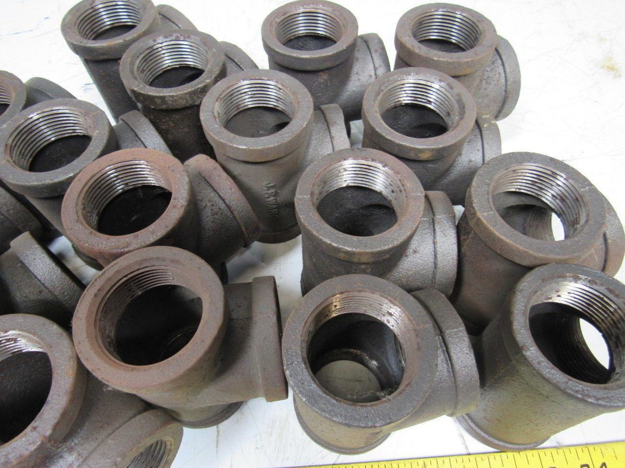 1-1/4" Malleable Iron Tee Fitting Lot of 20
