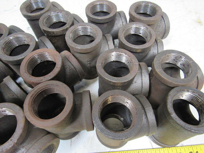 1-1/4" Malleable Iron Tee Fitting Lot of 20