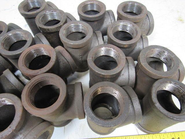 1-1/4" Malleable Iron Tee Fitting Lot of 20