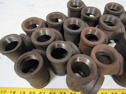 1-1/4" Malleable Iron Tee Fitting Lot of 20